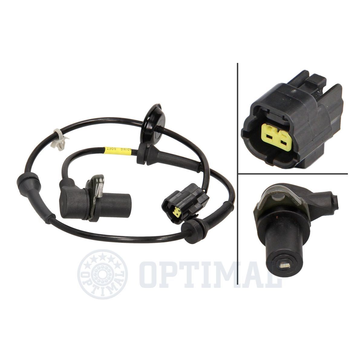 OPTIMAL 06-S331 ABS sensor Front Axle Right, Passive sensor, 663mm