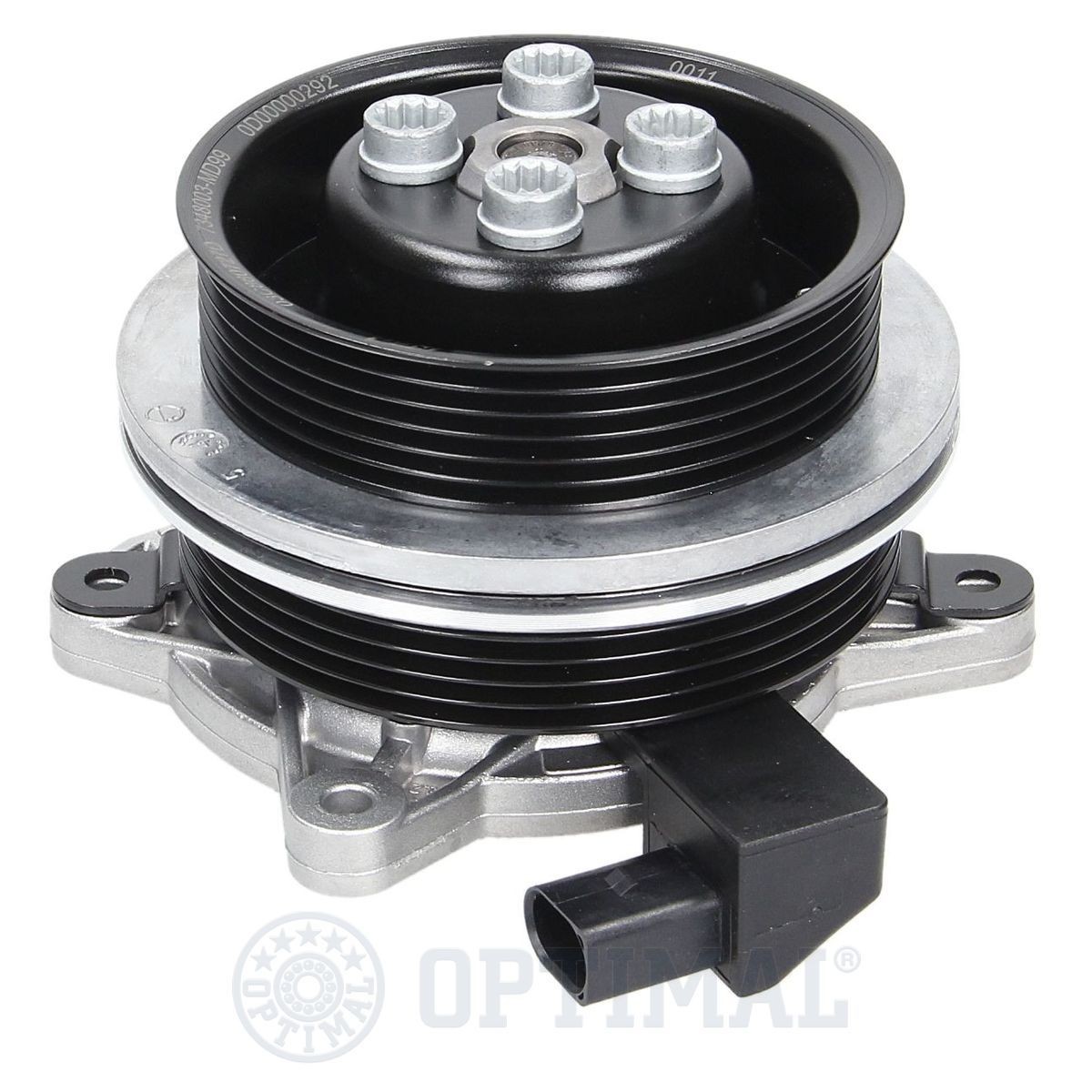 OPTIMAL AQ-2354 Water pump with V-ribbed belt pulley, with seal, with magnetic clutch, switchable water pump, Mechanical, Water Pump Pulley Ø: 54,8 mm
