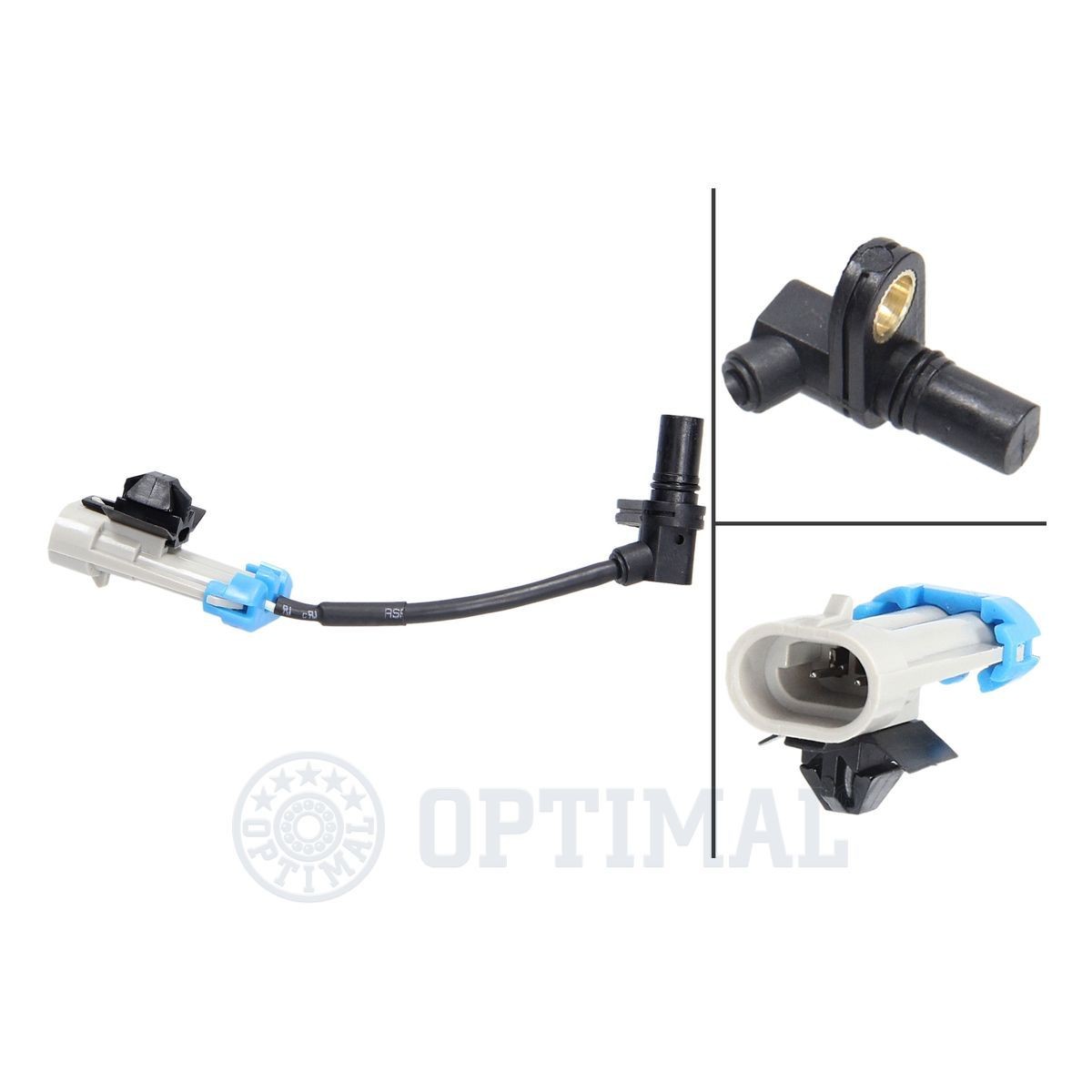 OPTIMAL 06-S412 ABS sensor Front Axle, Active sensor, 60mm