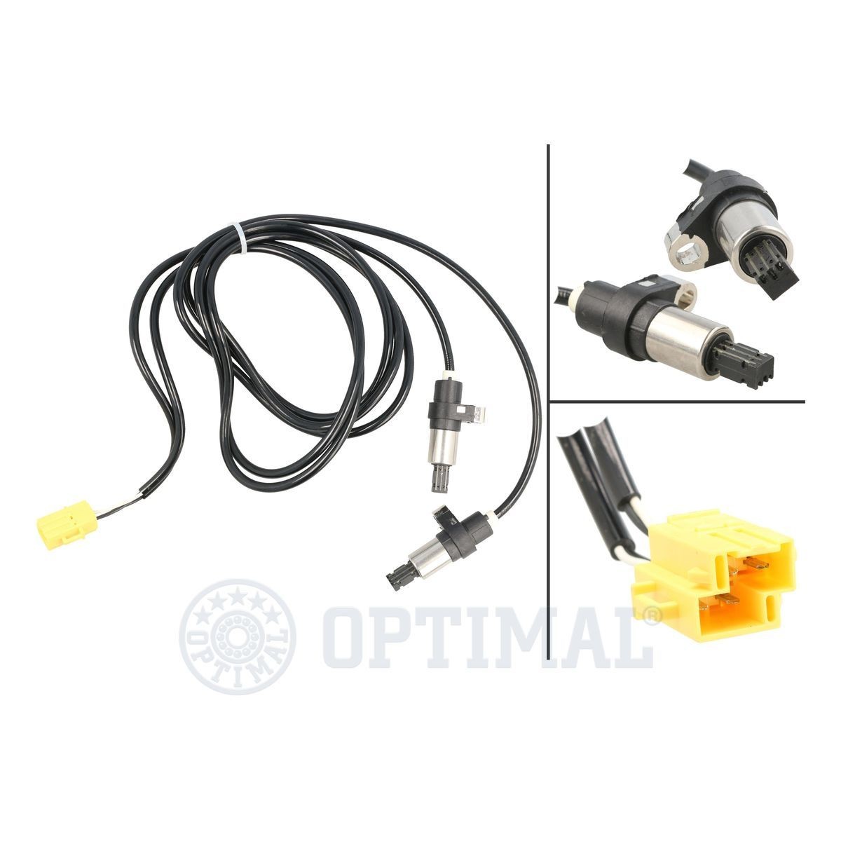 OPTIMAL 06-S295 ABS sensor Rear Axle, Passive sensor, 1850/1240mm