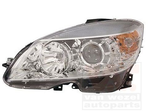 VAN WEZEL 3096961M Headlight Left, H7/H7, Crystal clear, for right-hand traffic, with motor for headlamp levelling