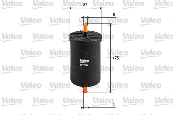 VALEO 587022 Fuel filter 8E0201511 H