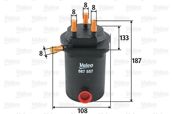 VALEO 587557 Fuel filter 8200458424