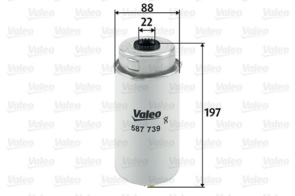 VALEO 587739 Fuel filter 1 685 861