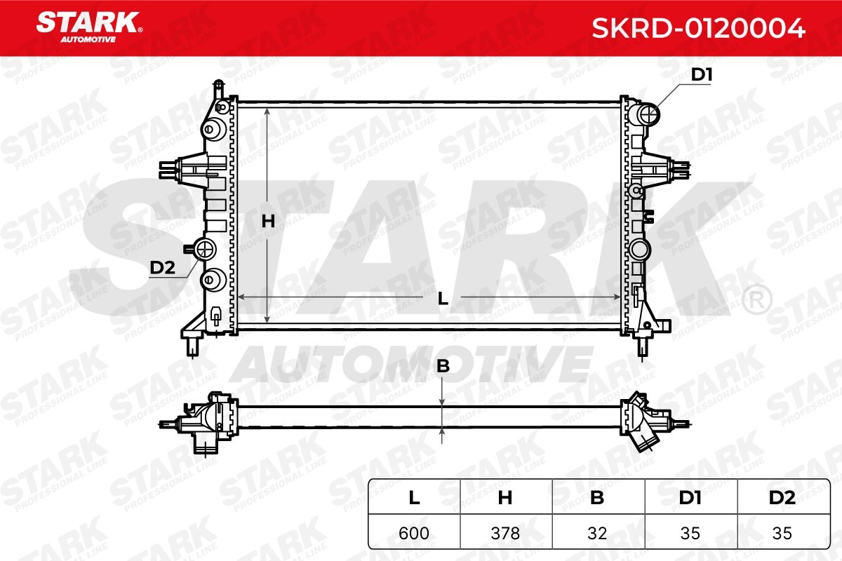 SKRD-0120004 Radiator SKRD-0120004 STARK Aluminium