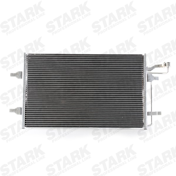 STARK SKCD-0110002 Air conditioning condenser without dryer, 625 x 382 x 16 mm, 14,50mm, 14,50mm, R 134a