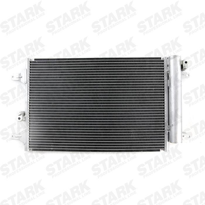 STARK SKCD-0110015 Air conditioning condenser with dryer, 525x362x16, 12,90mm, 12,90mm, Aluminium, R 134a