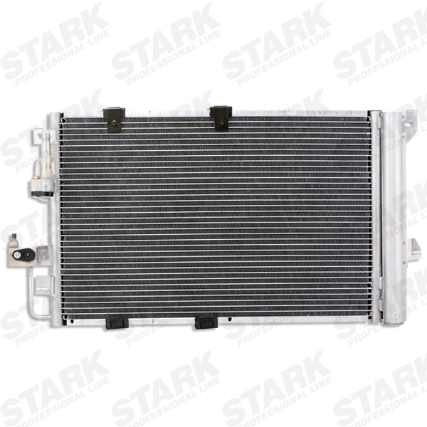 STARK SKCD-0110017 Air conditioning condenser with dryer, 593 x 357 x 16 mm, 11,5mm, 11,5mm, Aluminium