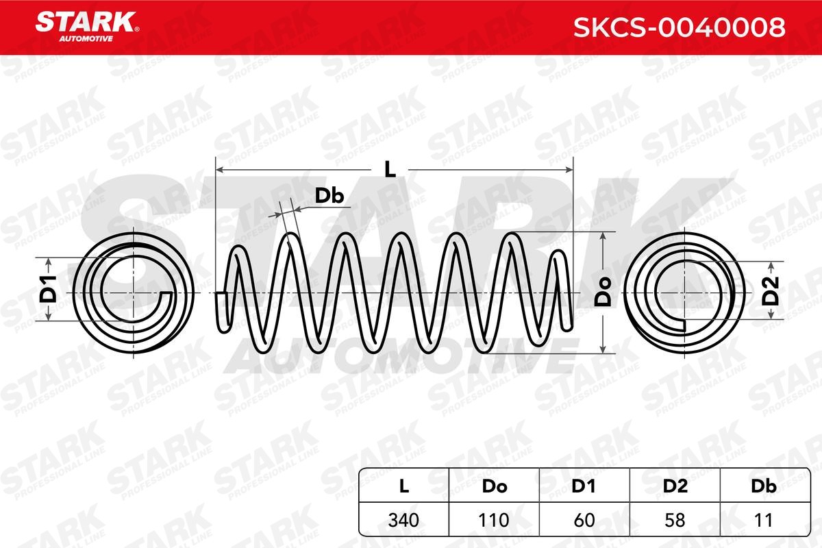 SKCS-0040008 Molle ammortizzatori STARK qualità originale