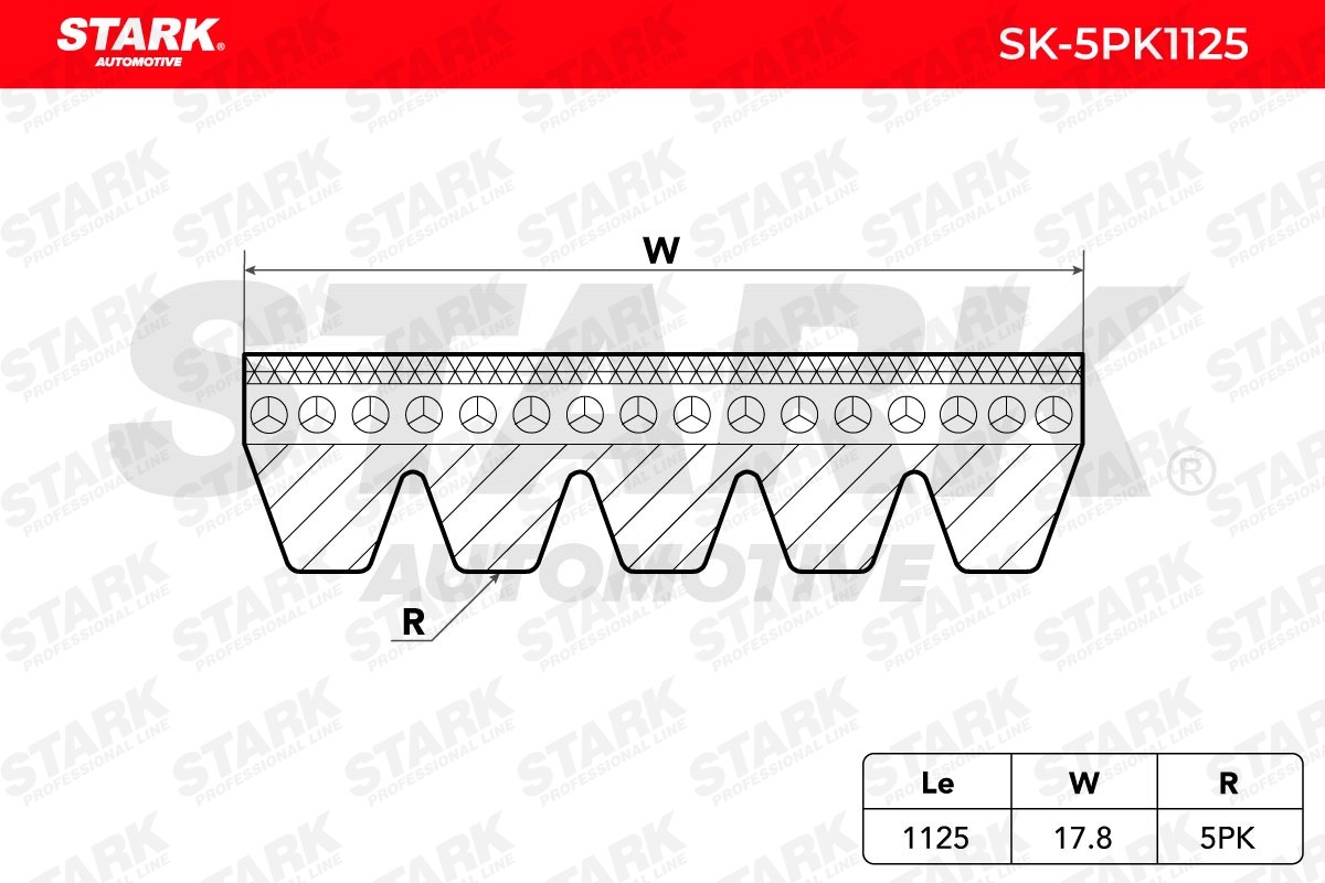 STARK Drive belt SK-5PK1125