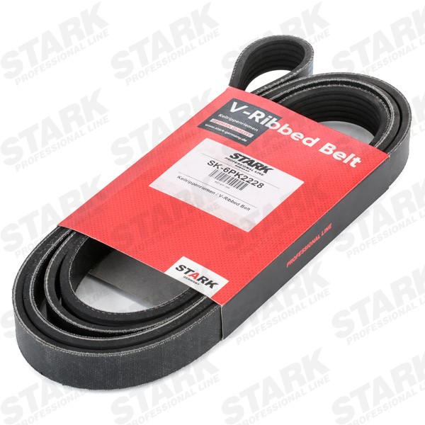 STARK SK-6PK2228 Keilrippenriemen 2228mm, 6, Polyester, EPDM (Ethylen-Propylen-Dien-Kautschuk)
