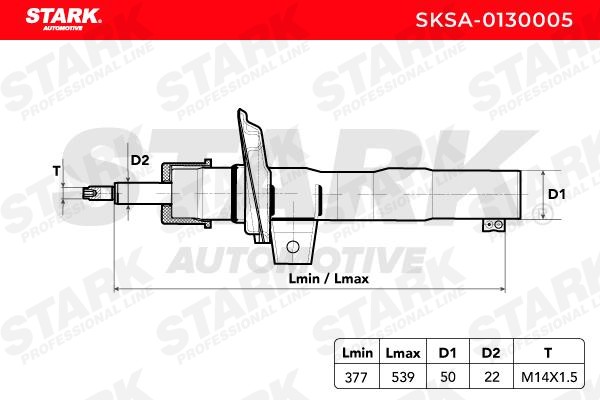 SKSA-0130005 Stossdämpfer STARK - Markenprodukte billig