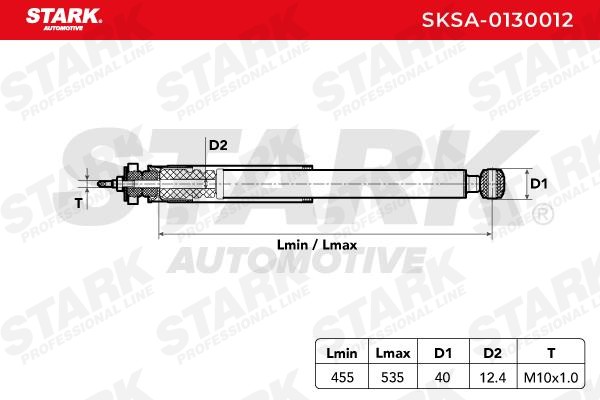 STARK | Stossdämpfer SKSA-0130012 passend für MERCEDES-BENZ E-Klasse