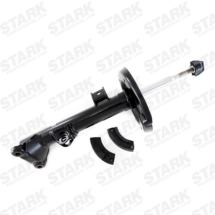 STARK SKSA-0130020 Shock absorber Front Axle, Gas Pressure, 655, 550x469, 386 mm, Twin-Tube, Suspension Strut, Top pin, Bottom Clamp, Bottom Plate