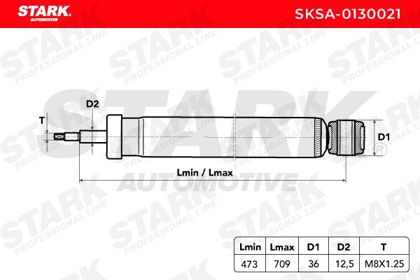 SKSA0130021 Suspension dampers STARK SKSA-0130021 review and test