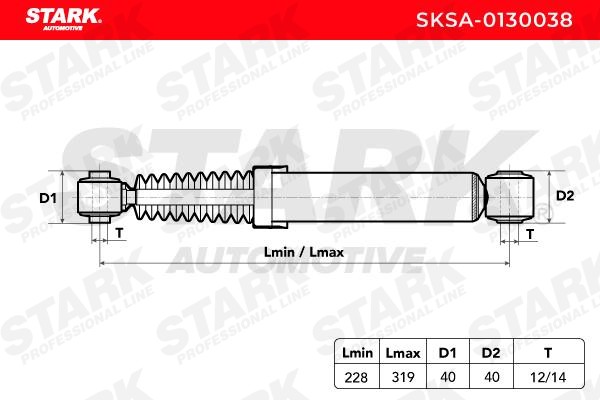 SKSA0130038 Suspension dampers STARK SKSA-0130038 review and test