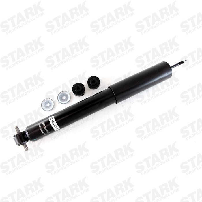 STARK SKSA-0130160 Shock absorber Front Axle, Gas Pressure, adjustable/readjustable, Twin-Tube, Spring-bearing Damper, Bottom Yoke, Top pin, Top eye, Bottom eye