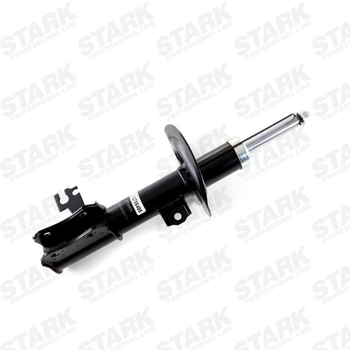 STARK SKSA-0130178 Shock absorber Front Axle Left, Gas Pressure, 530x355 mm, Single Tube Upside Down, Suspension Strut, Top pin, Bottom Clamp