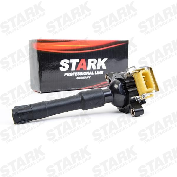 STARK SKCO-0070009 Ignition coil 12V, Connector Type SAE, incl. spark plug connector, rectangular