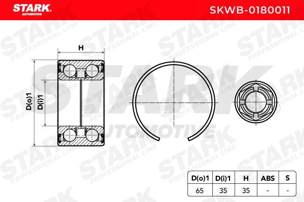 OEM-quality STARK SKWB-0180011 Wheel bearing & wheel bearing kit