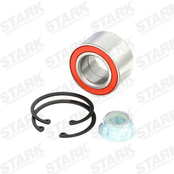 STARK SKWB-0180017 Wheel bearing kit Front axle both sides, with attachment material, with nut, 66 mm