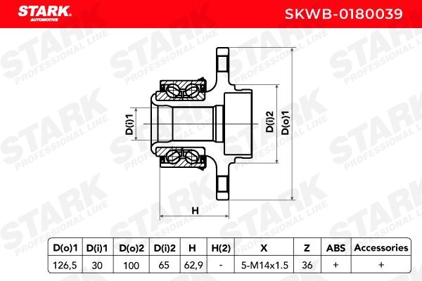 SKWB0180039 Wheel hub bearing kit STARK SKWB-0180039 review and test