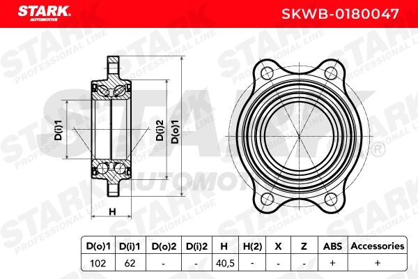 SKWB-0180047 Radlager STARK in Original Qualität