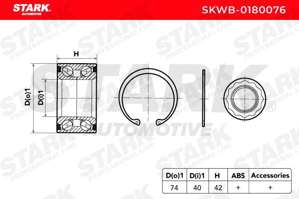 STARK Hub bearing SKWB-0180076