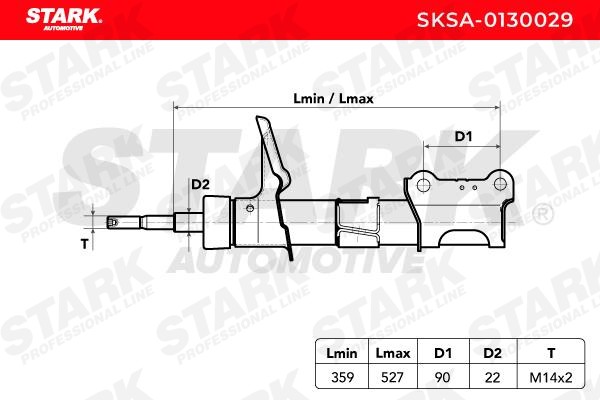 SKSA0130029 Suspension dampers STARK SKSA-0130029 review and test