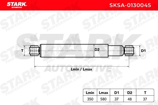SKSA0130045 Suspension dampers STARK SKSA-0130045 review and test