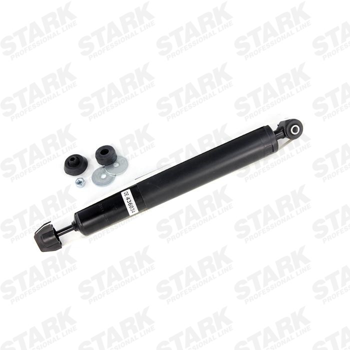 STARK SKSA-0130075 Shock absorber Rear Axle, Gas Pressure, 477x290 mm, Ø: 38,1, Twin-Tube, Telescopic Shock Absorber, Top eye, Bottom Pin, Top pin, Bottom eye, M10x1,0