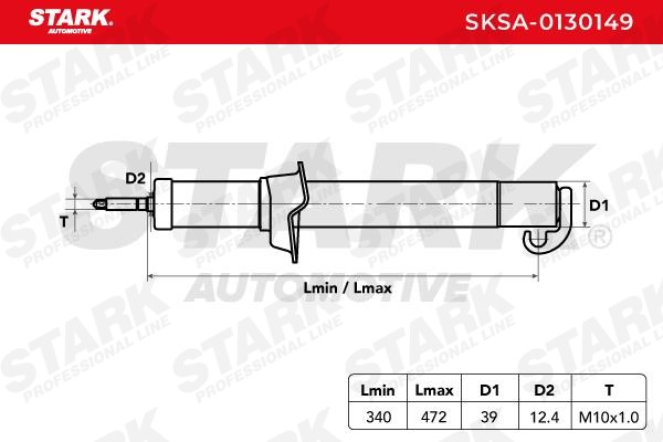 STARK Suspension shocks SKSA-0130149 for ALFA ROMEO 156, 147, GT
