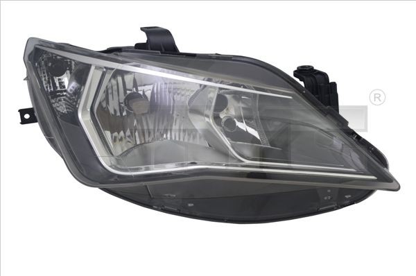 20-14373-15-2 TYC Headlight SEAT Right, H7/H7, for right-hand traffic, without electric motor