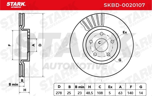 STARK Brake discs SKBD-0020107 buy online