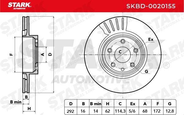 STARK Brake discs SKBD-0020155 buy online