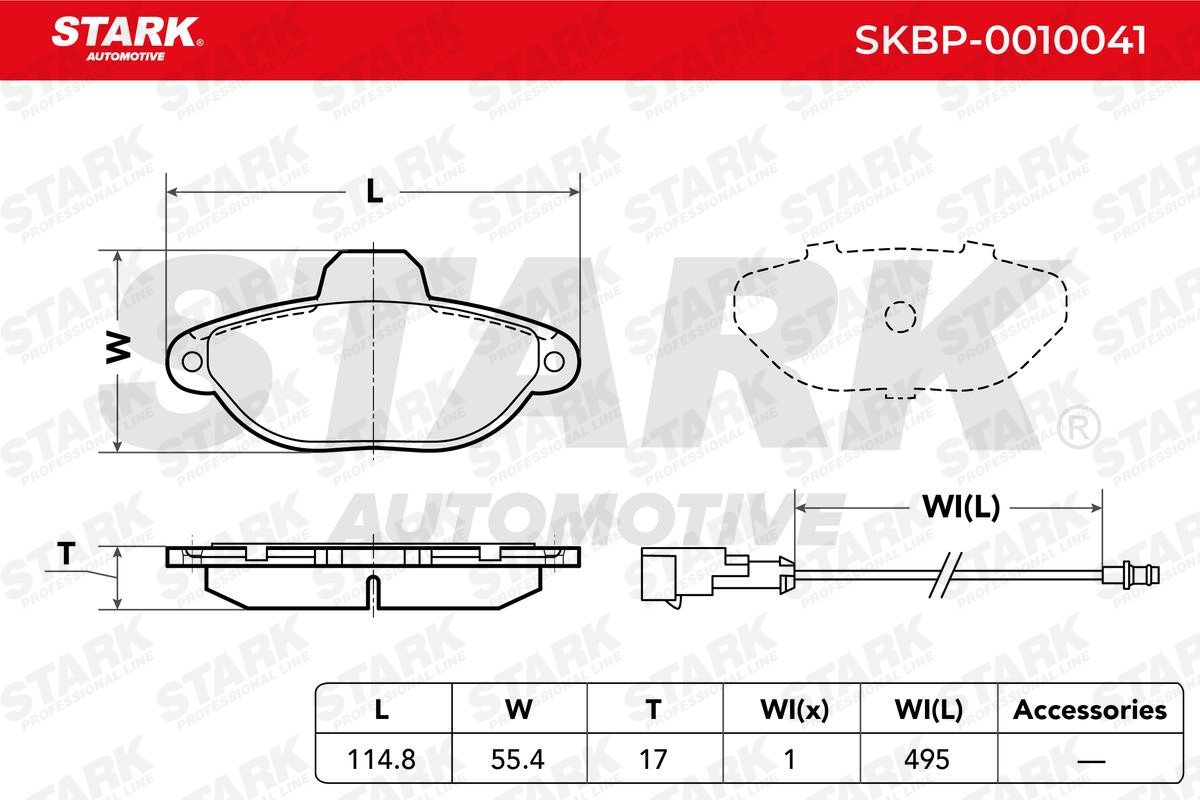STARK Kit pastiglie freno SKBP-0010041