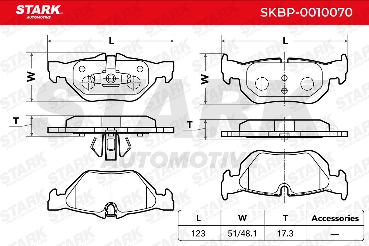 SKBP-0010070 Bremssteine STARK - Markenprodukte billig