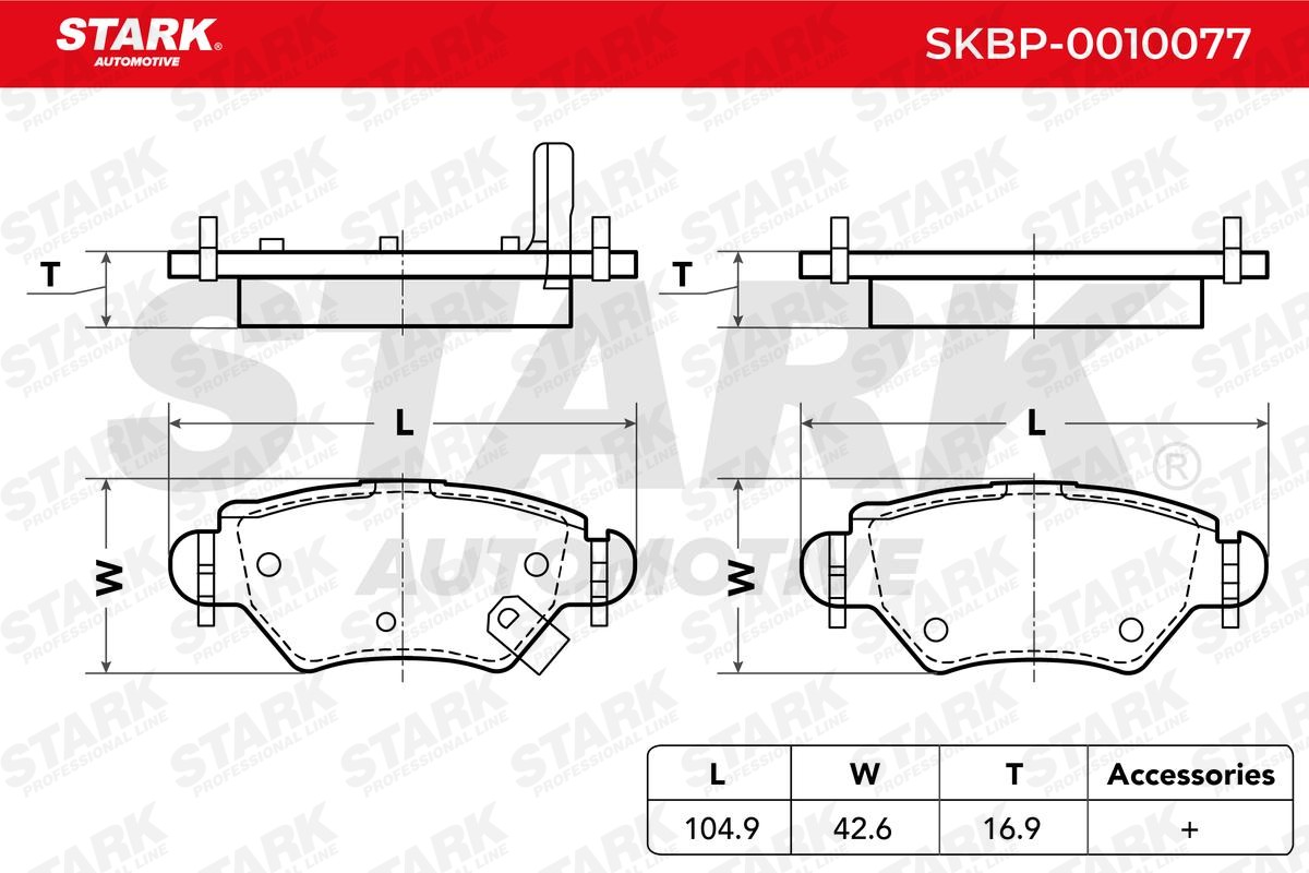 SKBP-0010077 Bremssteine STARK - Markenprodukte billig