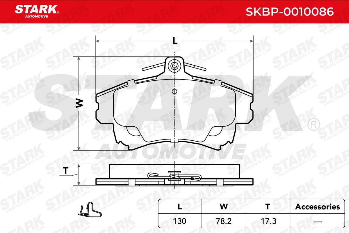 SKBP0010086 Disc brake pads STARK SKBP-0010086 review and test
