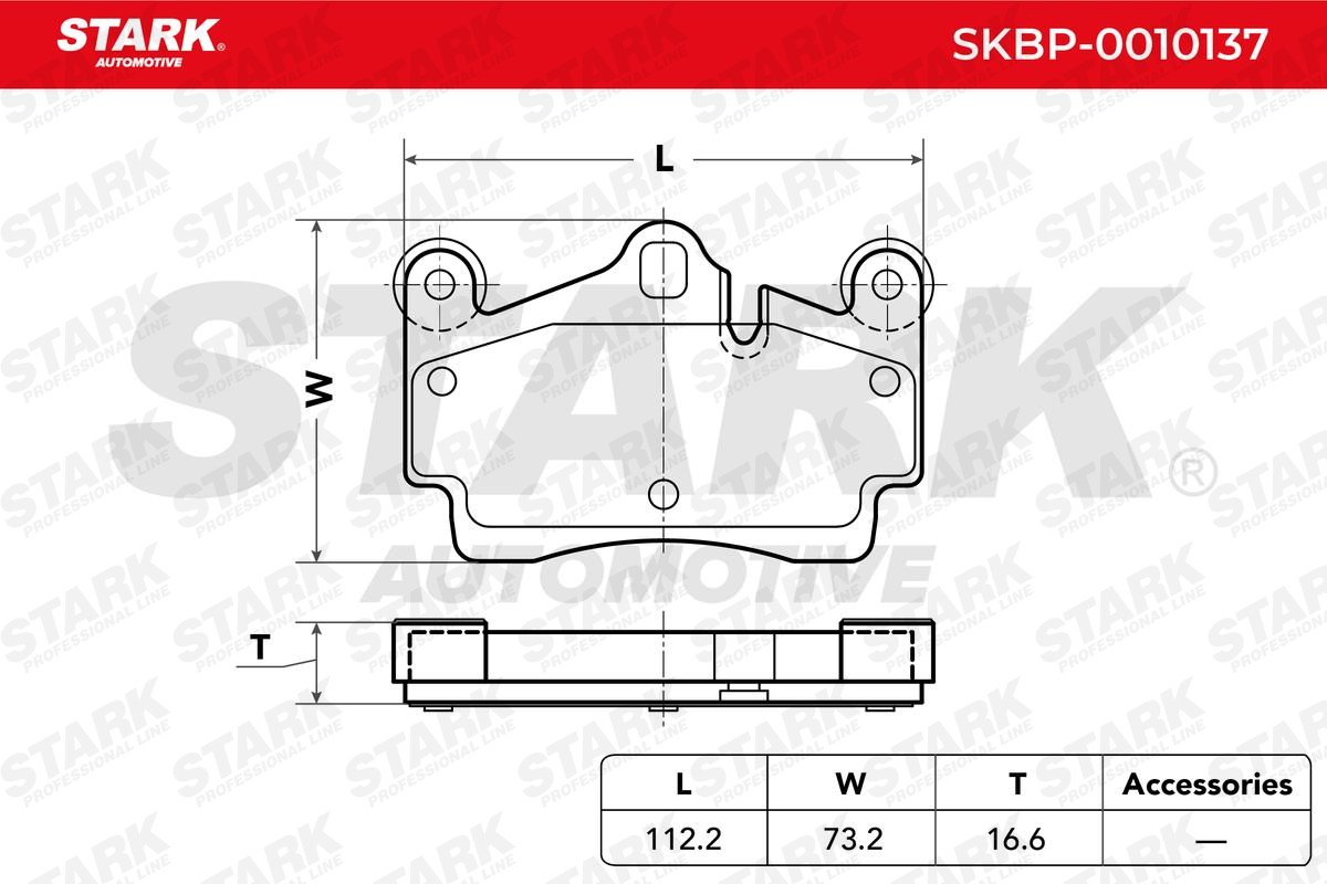 STARK Brake pad kit SKBP-0010137
