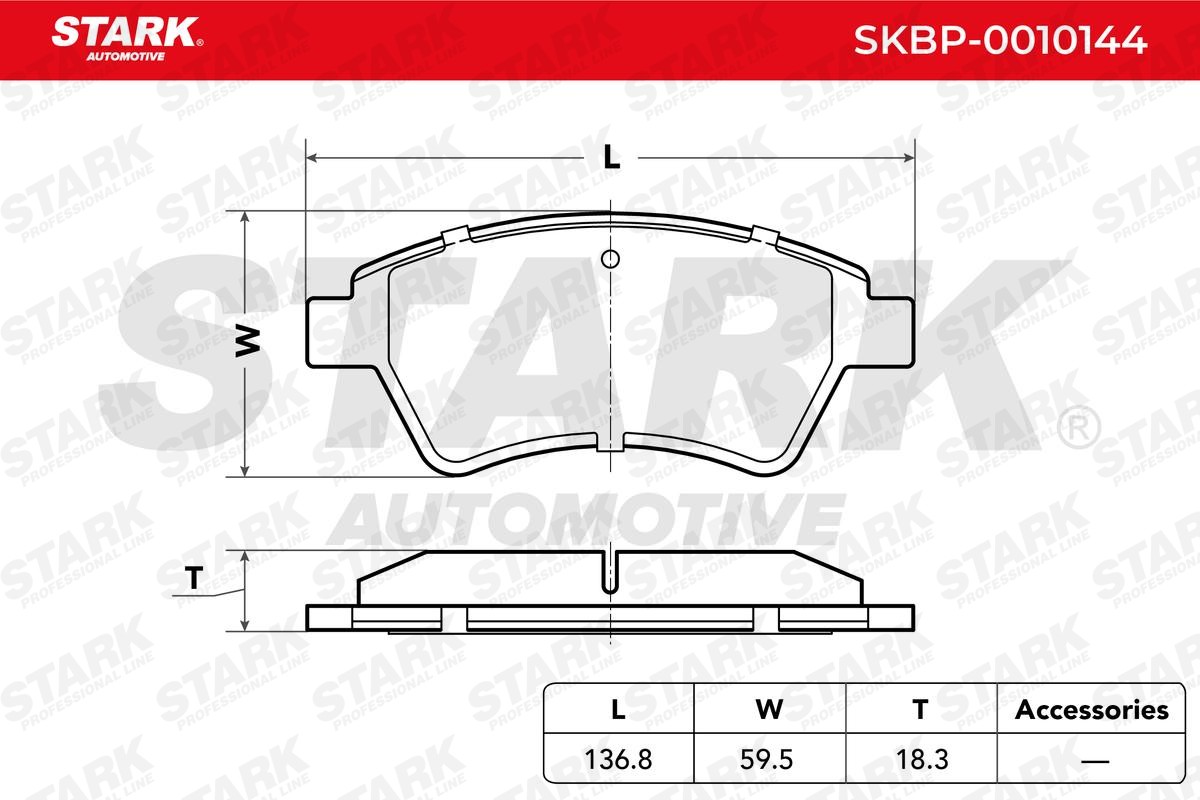 SKBP0010144 Disc brake pads STARK SKBP-0010144 review and test