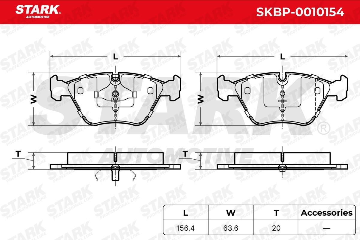 SKBP0010154 Disc brake pads STARK SKBP-0010154 review and test