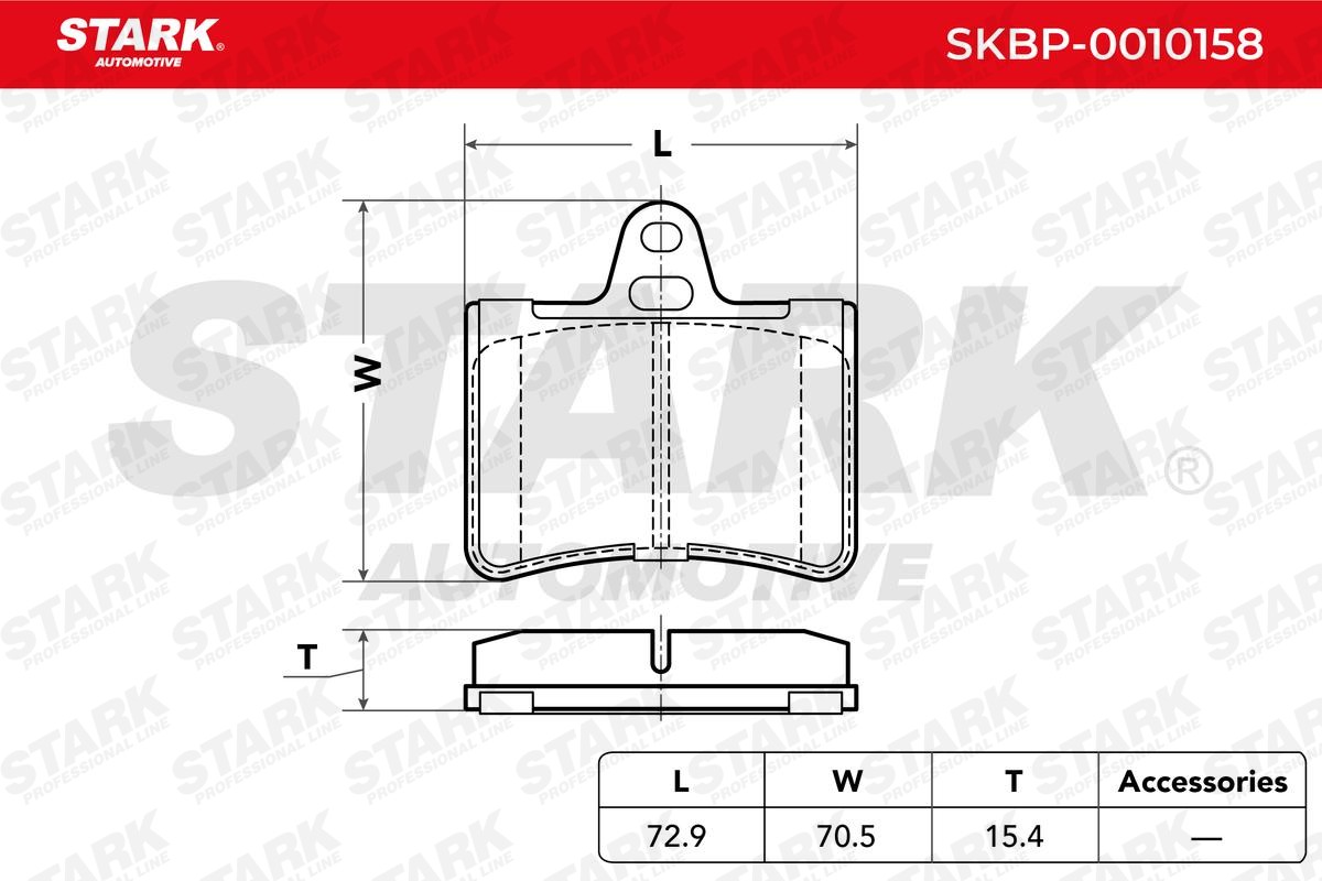 SKBP0010158 Disc brake pads STARK SKBP-0010158 review and test