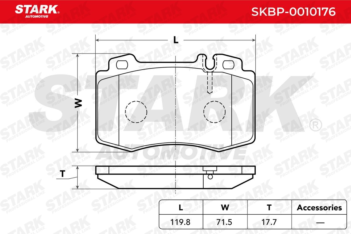 SKBP0010176 Disc brake pads STARK SKBP-0010176 review and test