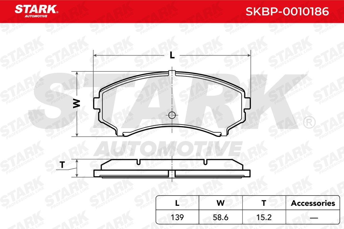 SKBP0010186 Disc brake pads STARK SKBP-0010186 review and test