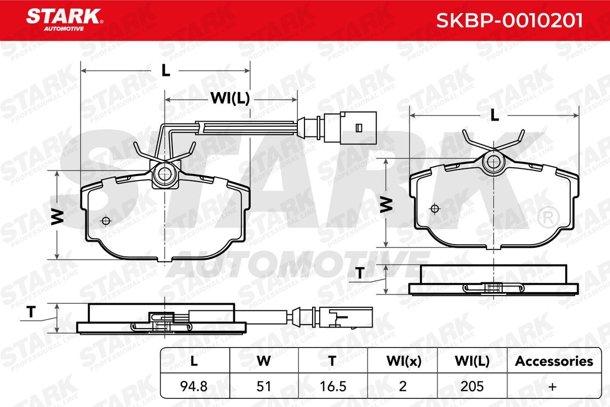 STARK Bremsbelagsatz SKBP-0010201