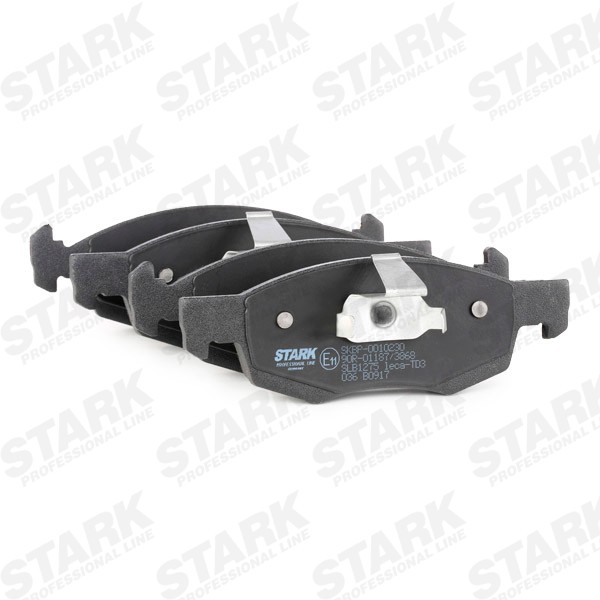 STARK SKBP-0010230 Disc pads Front Axle, not prepared for wear indicator, with piston clip
