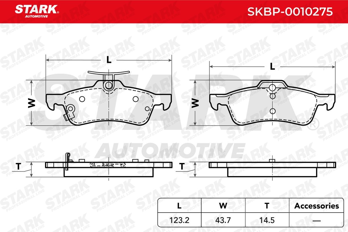 SKBP0010275 Disc brake pads STARK SKBP-0010275 review and test