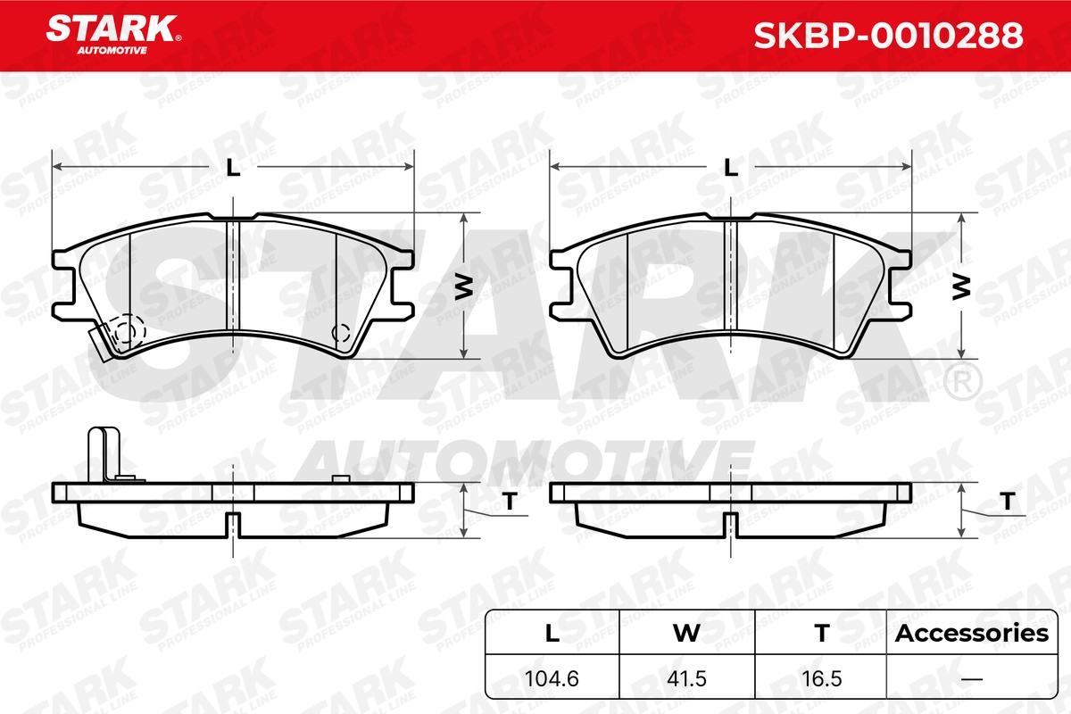 SKBP0010288 Disc brake pads STARK SKBP-0010288 review and test