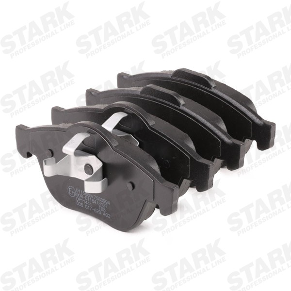 SKBP-0010313 Set of brake pads SKBP-0010313 STARK Front Axle, excl. wear warning contact, not prepared for wear indicator, with piston clip